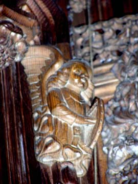 harp angel in St. Giles' Thistle Chapel