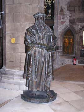 John Knox statue in St. Giles' Cathedral